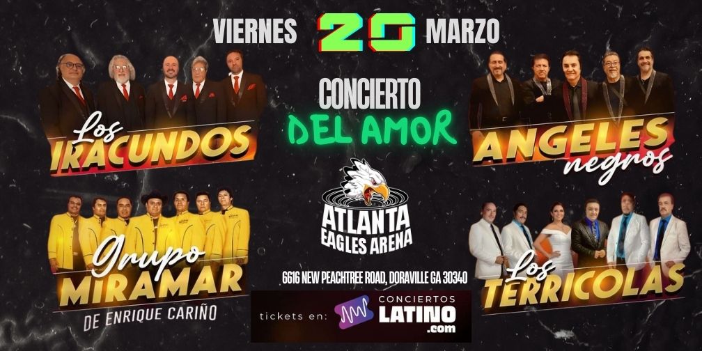 Los Iracundos, Los Angeles Negros, Miramar y Los Terricolas en Vivo en Atlanta